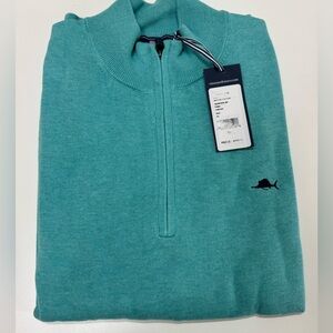 New Mens Vineyard Vines Quarter zip sweater